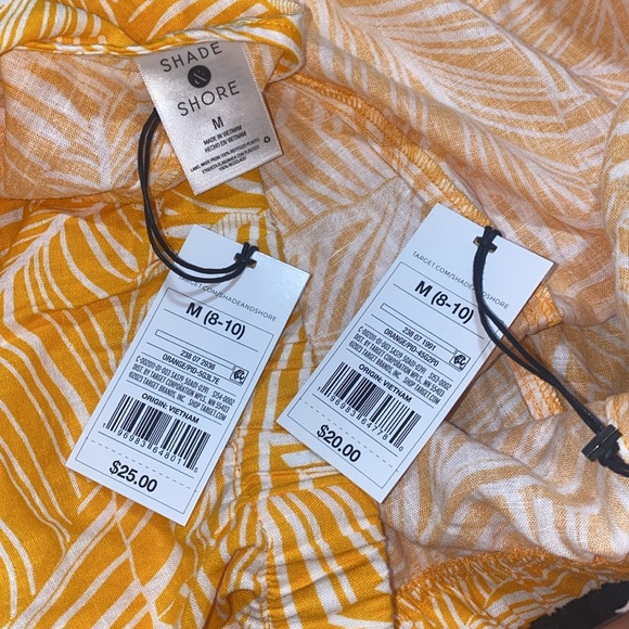 🦋NWT Women's Shade & Shore Tie-Front Long Sleeve Cover Up Top and Shorts! - Picture 15 of 15